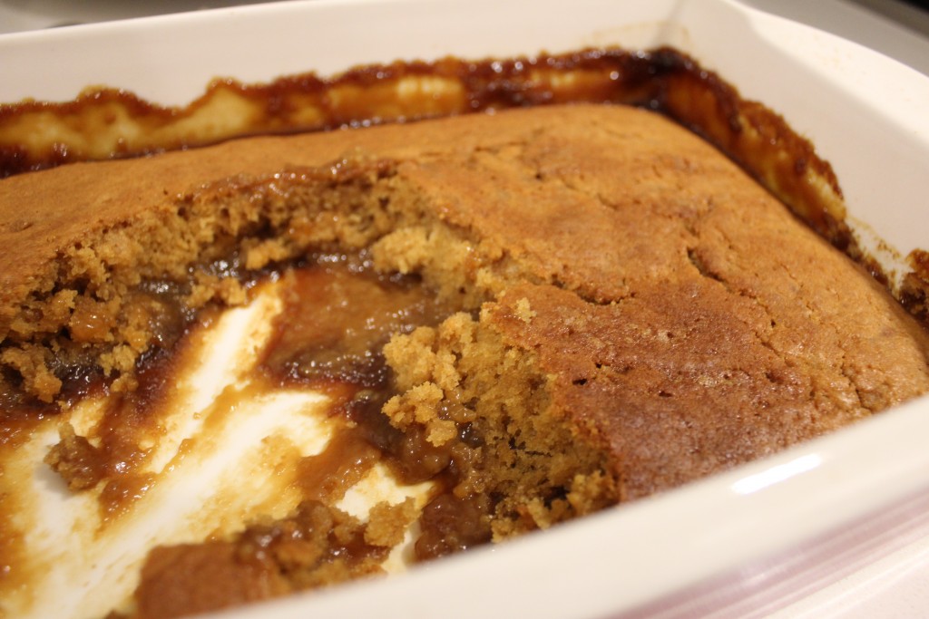 Golden syrup self saucing pudding