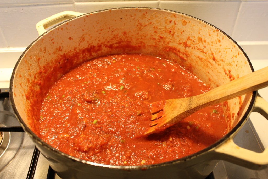 Chorizo pasta sauce
