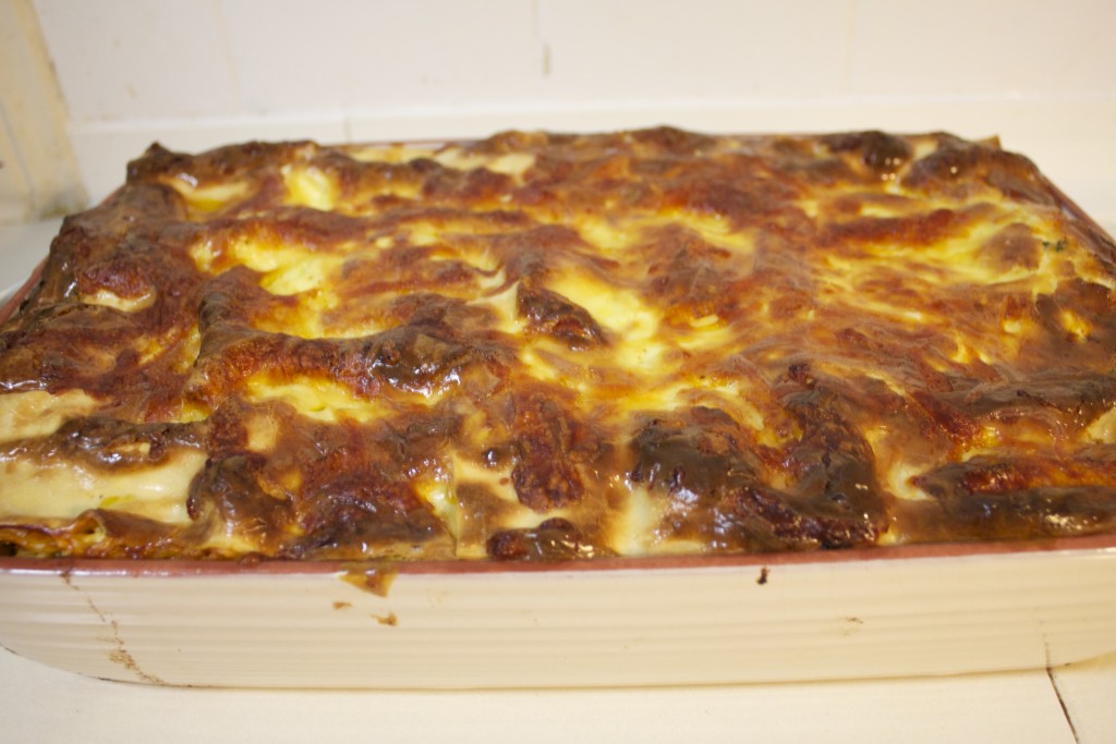 Beef lasagne