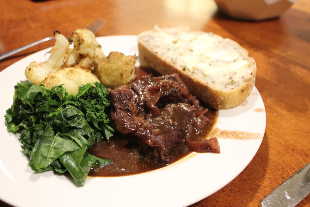 Beef gratin with roasted cauliflower