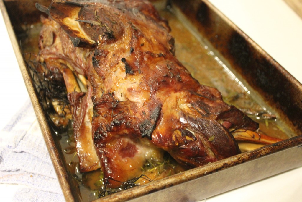 Buttery soft roast lamb shoulder